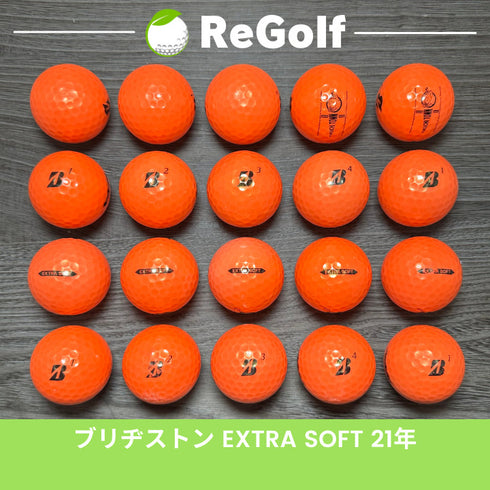 【中古】 ロストボール ブリヂストン エクストラソフト オレンジ 2021年モデル 20球 Cランク ゴルフボール リゴルフ